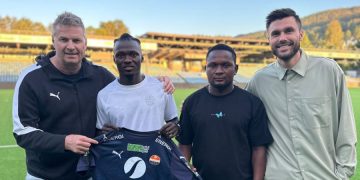 James Ampofo (second left)