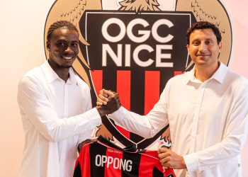 Kojo Peprah Oppong (left)