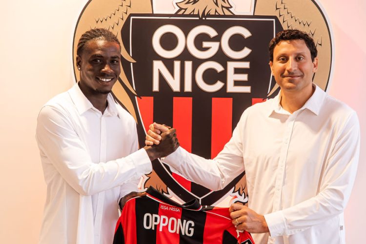 Kojo Peprah Oppong (left)