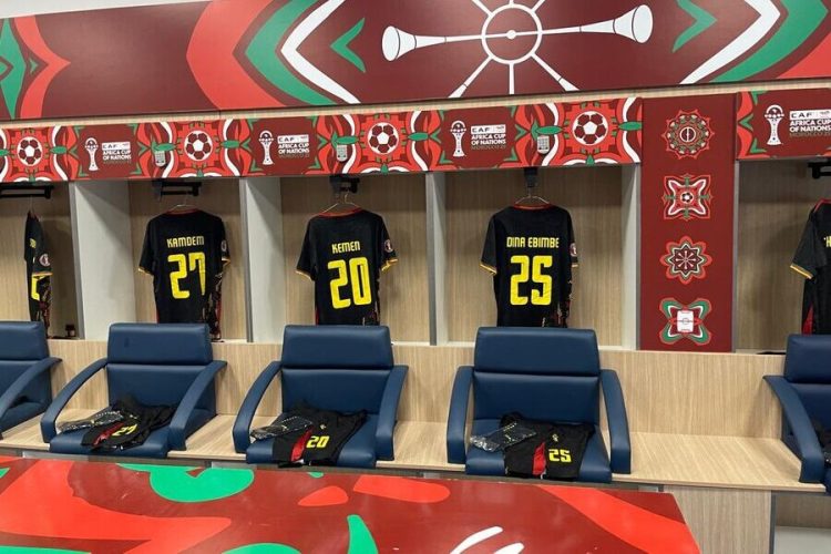 Cameroon national team's locker room