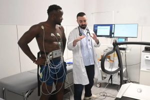 William Agada (on the left)