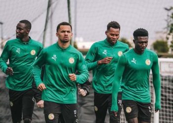 Senegal national team training session
