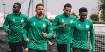 Senegal national team training session