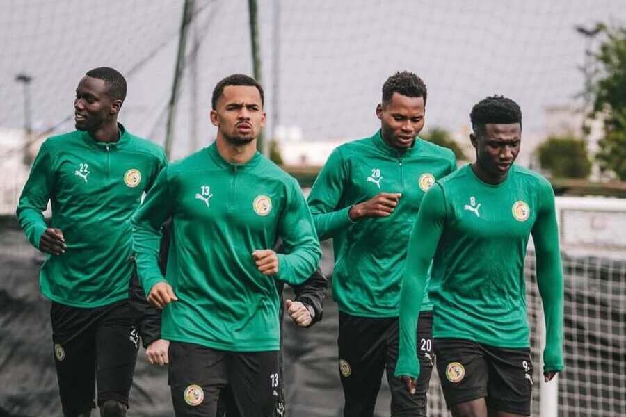 Senegal national team training session