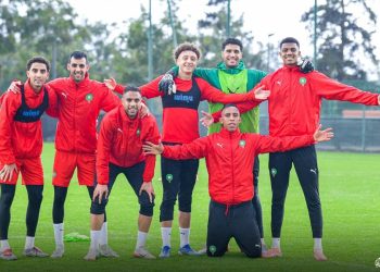 Morocco national team's training session