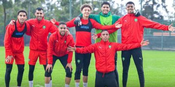 Morocco national team's training session