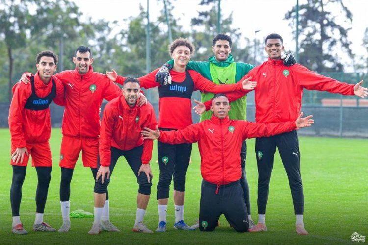 Morocco national team's training session