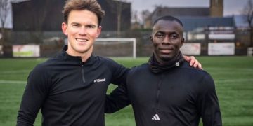 Hans Larsson and Abdoulie Manneh