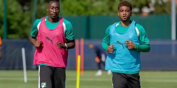 Ivory Coast national team training