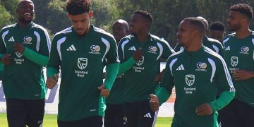 South African national team training