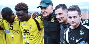 Ghana national team training before World Cup