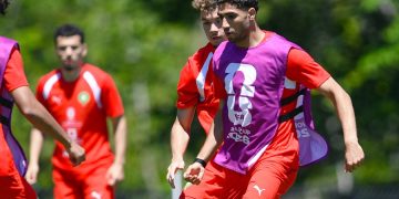 Morocco national team training