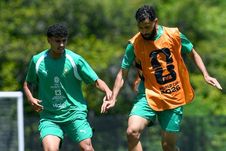 Morocco national team training before World Cup