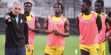 Ghana Black Stars training before World Cup