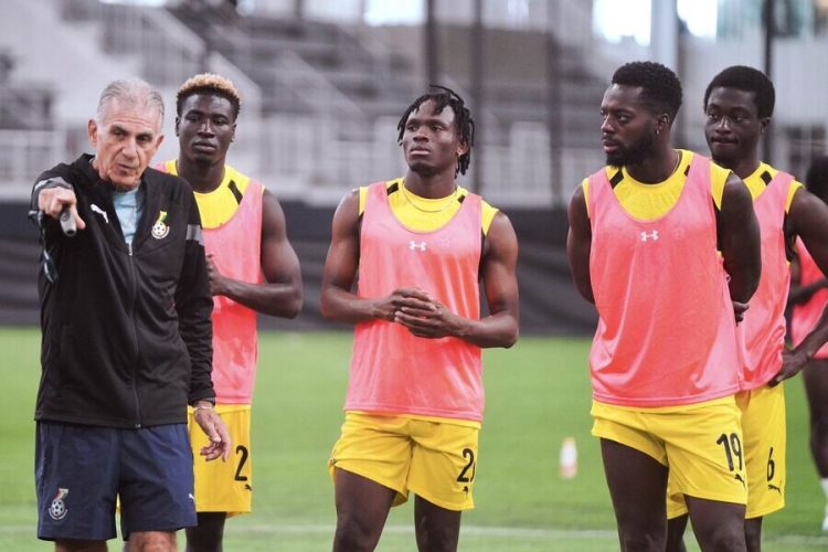 Ghana Black Stars training before World Cup