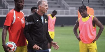 Black Stars training session before the World Cup