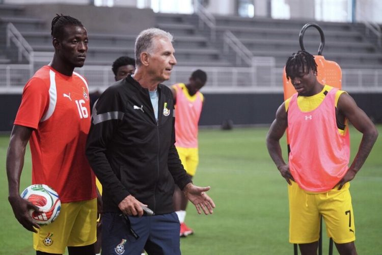 Black Stars training session before the World Cup