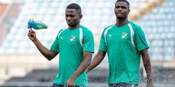 Ivory Coast national team training