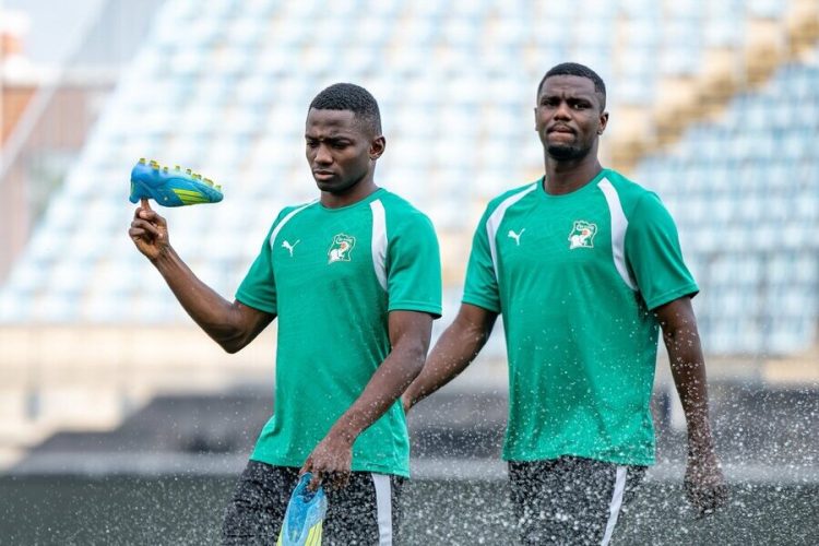 Ivory Coast national team training