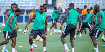 Ivory Coast national team training