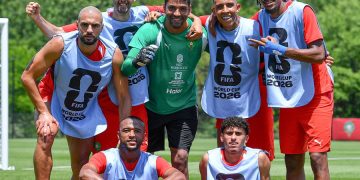 Morocco national team training