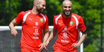 Morocco national team training