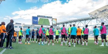 Ivory Coast national team training