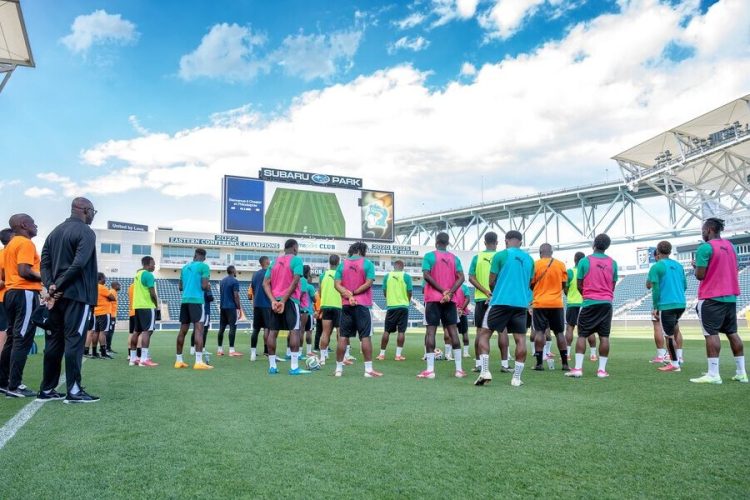 Ivory Coast national team training