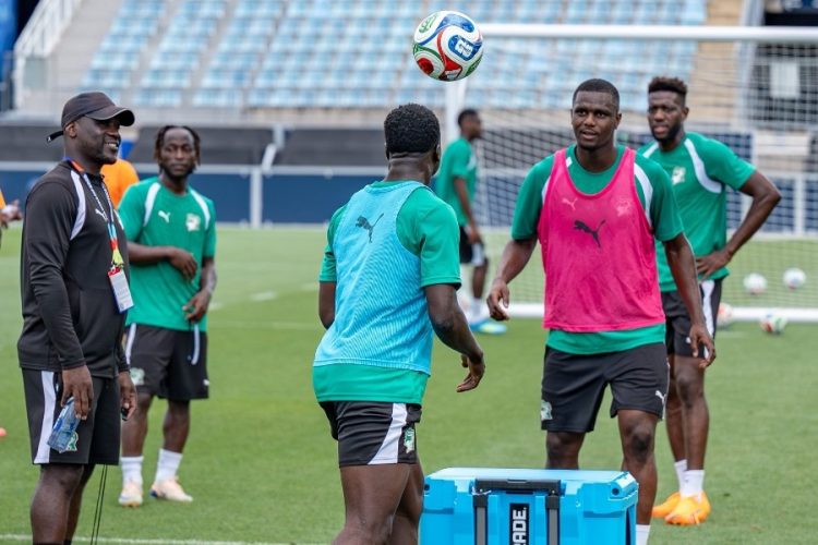 Ivory coast national team training