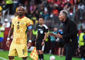 Jordan Ayew and Carlos Queiroz