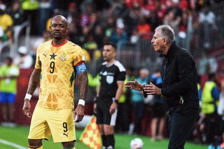 Jordan Ayew and Carlos Queiroz