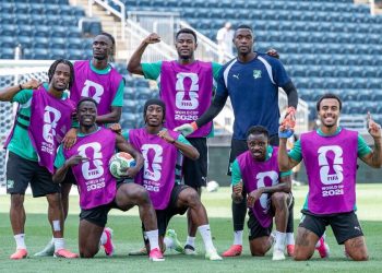 Ivory Coast national team training