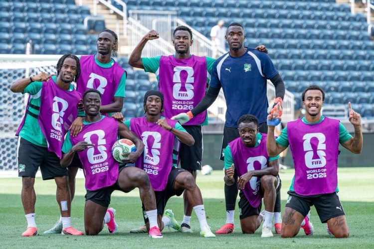 Ivory Coast national team training