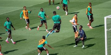 Ivory Coast national team training