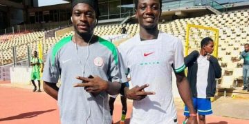 Habila Simeon (on the right)