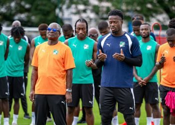 Ivory Coast national team training
