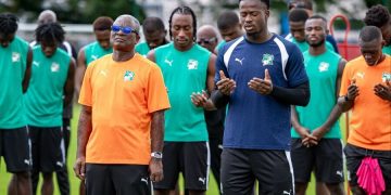 Ivory Coast national team training