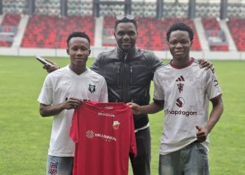 Stephen Makinwa with Olamide Fawaz and Yusuf Jimoh
