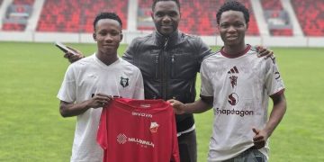 Stephen Makinwa with Olamide Fawaz and Yusuf Jimoh